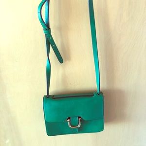 J Crew Green Crossbody Bag
